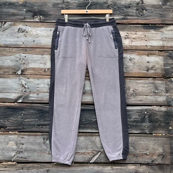 Hard Tail Forever Cotton Blend Gray Two-Tone Soft Joggers Size Large - Picture 1 of 6